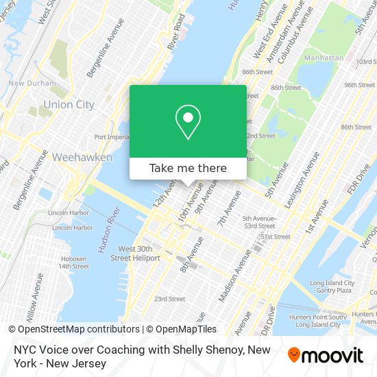 NYC Voice over Coaching with Shelly Shenoy map