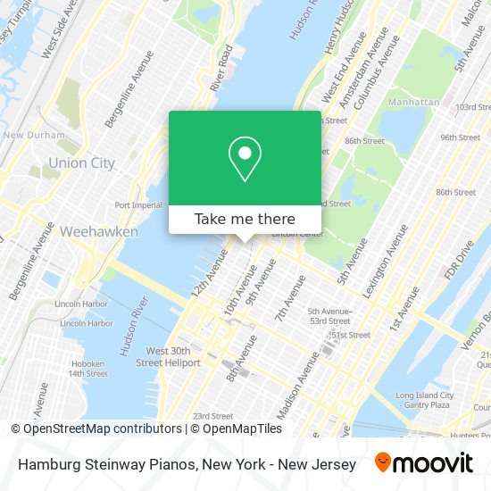Mapa de Hamburg Steinway Pianos