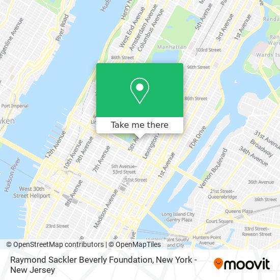 Mapa de Raymond Sackler Beverly Foundation