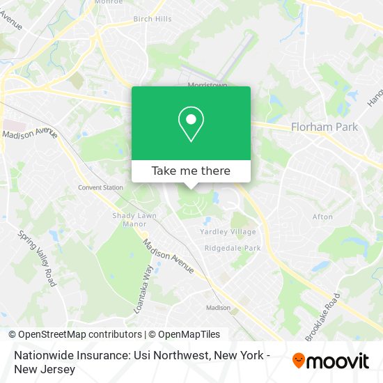Mapa de Nationwide Insurance: Usi Northwest