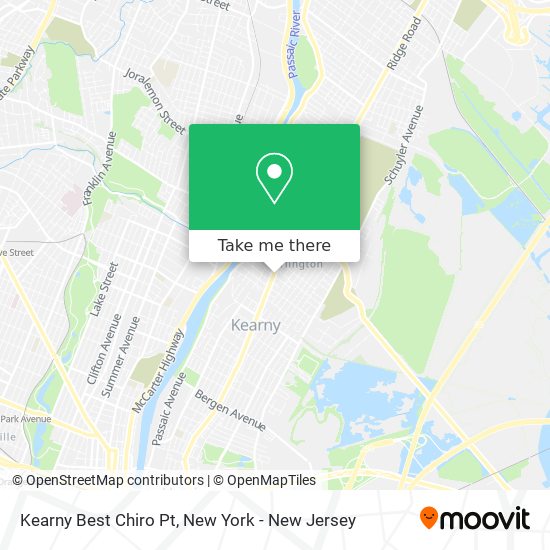 Kearny Best Chiro Pt map