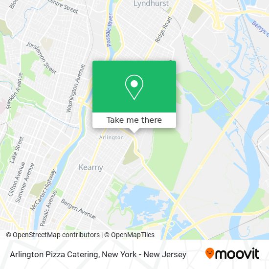 Arlington Pizza Catering map