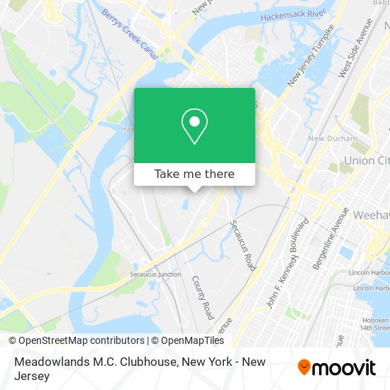 Meadowlands M.C. Clubhouse map