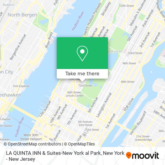 Mapa de LA QUINTA INN & Suites-New York al Park