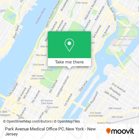 Mapa de Park Avenue Medical Office PC