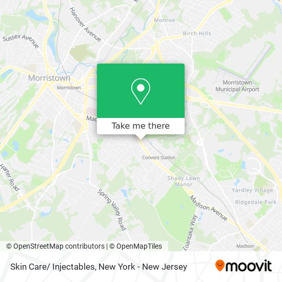 Skin Care/ Injectables map