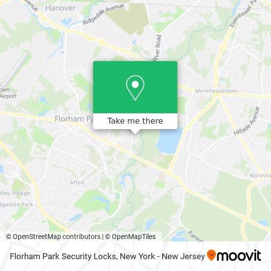 Florham Park Security Locks map