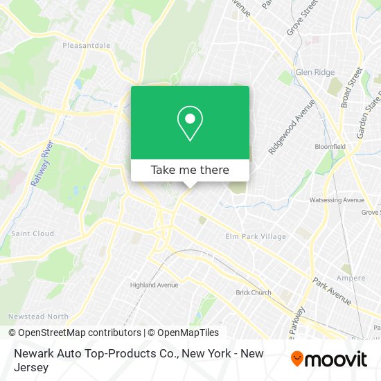 Newark Auto Top-Products Co. map