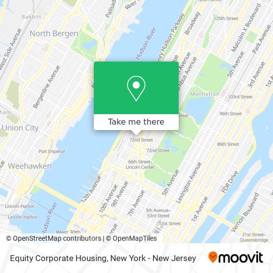 Mapa de Equity Corporate Housing