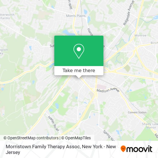 Morristown Family Therapy Assoc map