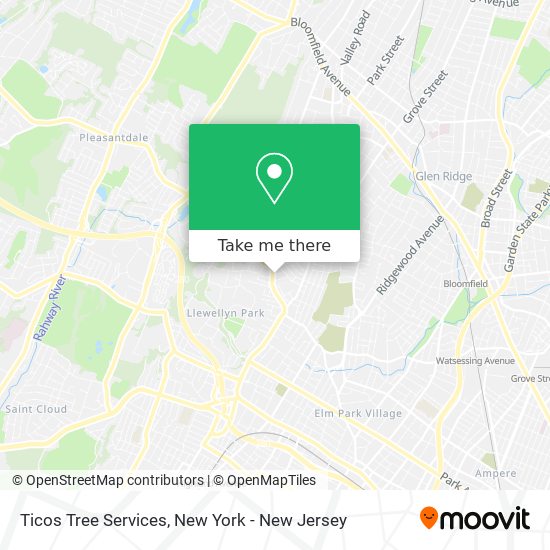 Ticos Tree Services map