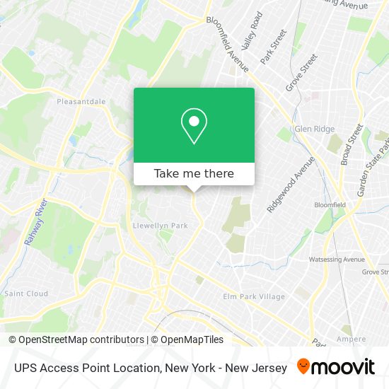 UPS Access Point Location map