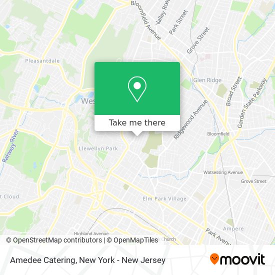 Amedee Catering map