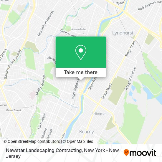 Newstar Landscaping Contracting map