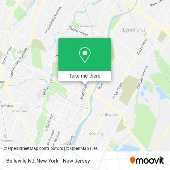 Belleville NJ map