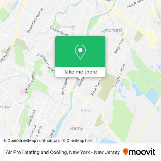 Mapa de Air Pro Heating and Cooling