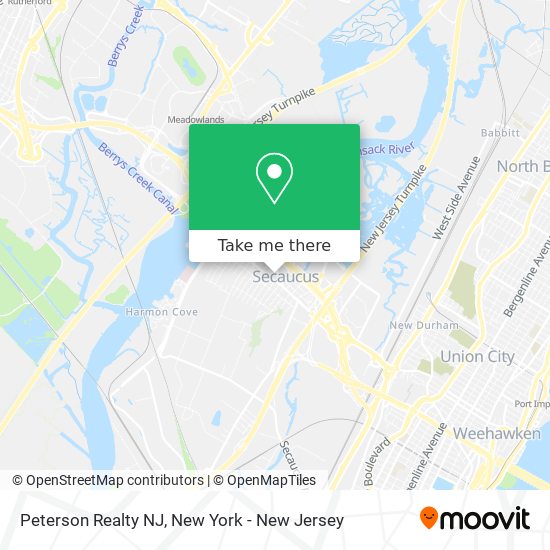 Mapa de Peterson Realty NJ