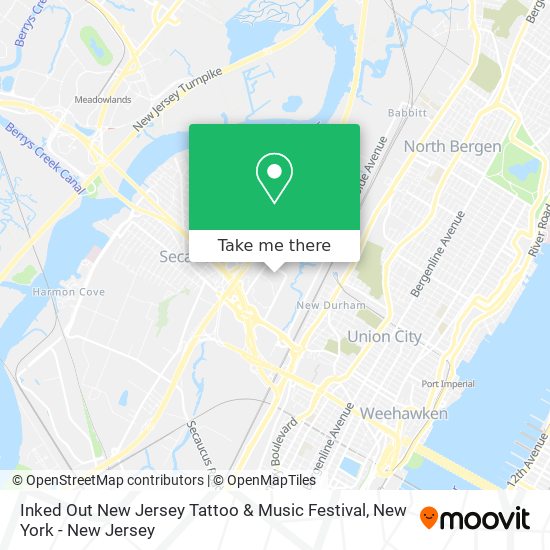 Mapa de Inked Out New Jersey Tattoo & Music Festival