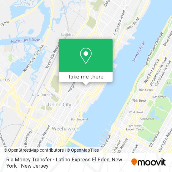 Mapa de Ria Money Transfer - Latino Express El Eden