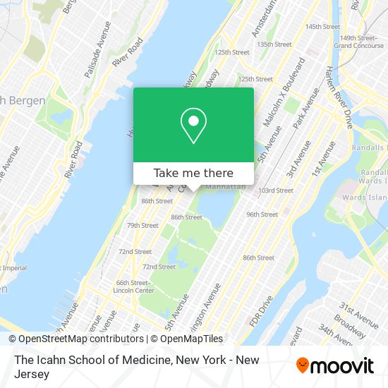 The Icahn School of Medicine map