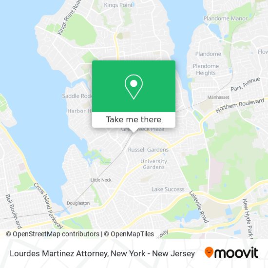 Lourdes Martinez Attorney map