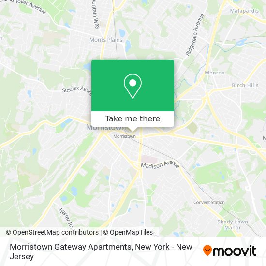 Mapa de Morristown Gateway Apartments