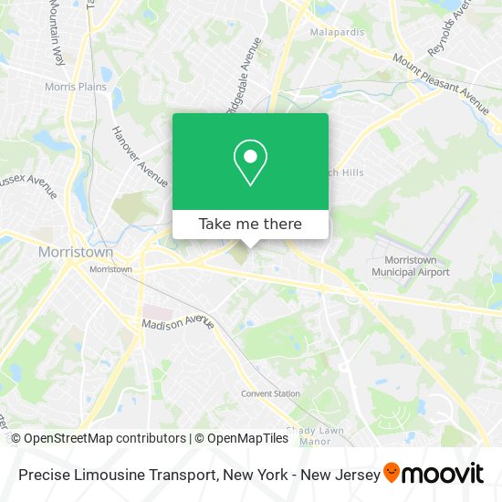 Precise Limousine Transport map