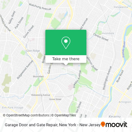 Garage Door and Gate Repair map