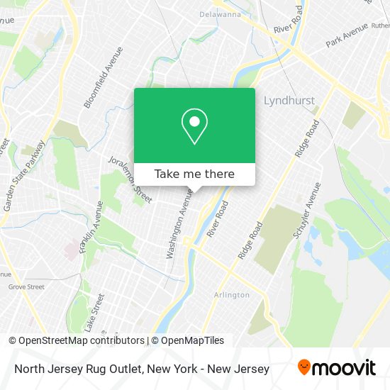 North Jersey Rug Outlet map