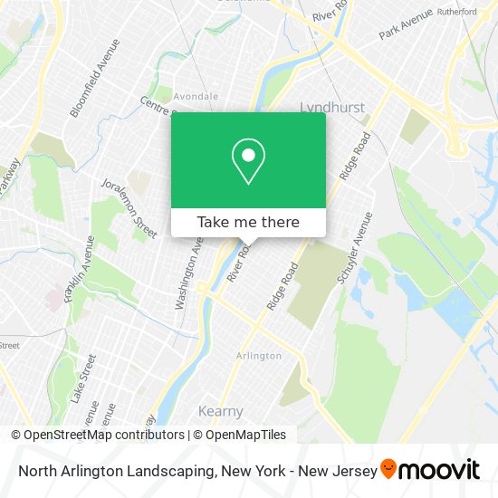 Mapa de North Arlington Landscaping