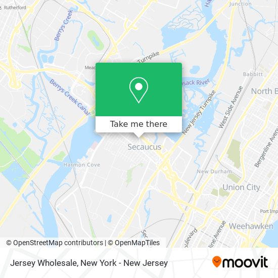 Jersey Wholesale map