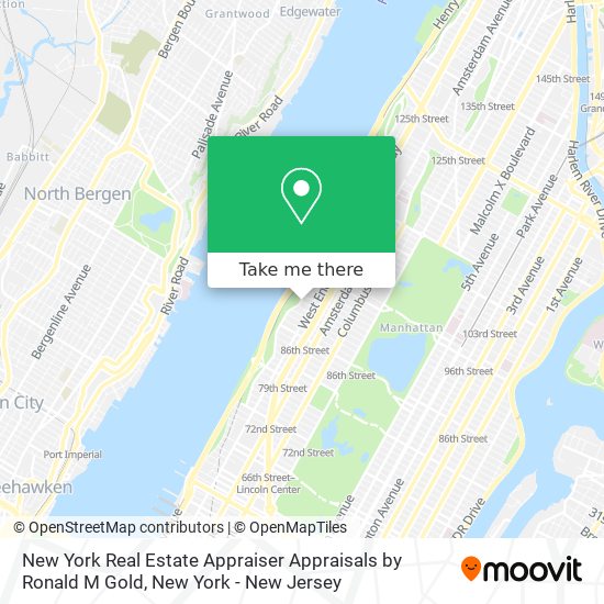 New York Real Estate Appraiser Appraisals by Ronald M Gold map