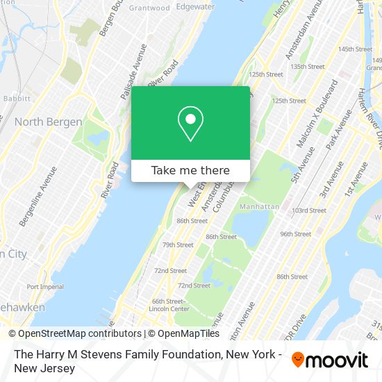 The Harry M Stevens Family Foundation map