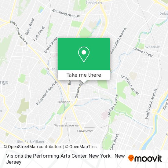 Mapa de Visions the Performing Arts Center