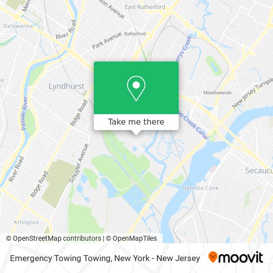 Mapa de Emergency Towing Towing