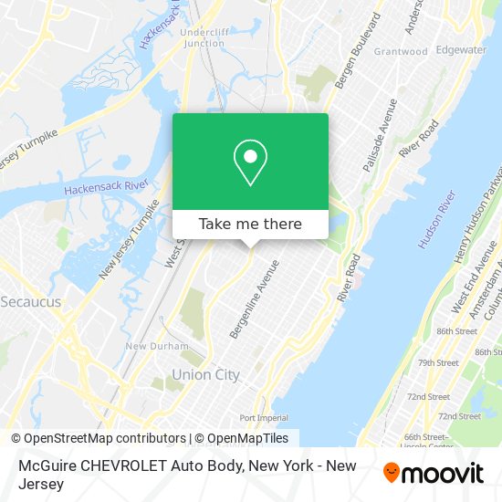 Mapa de McGuire CHEVROLET Auto Body