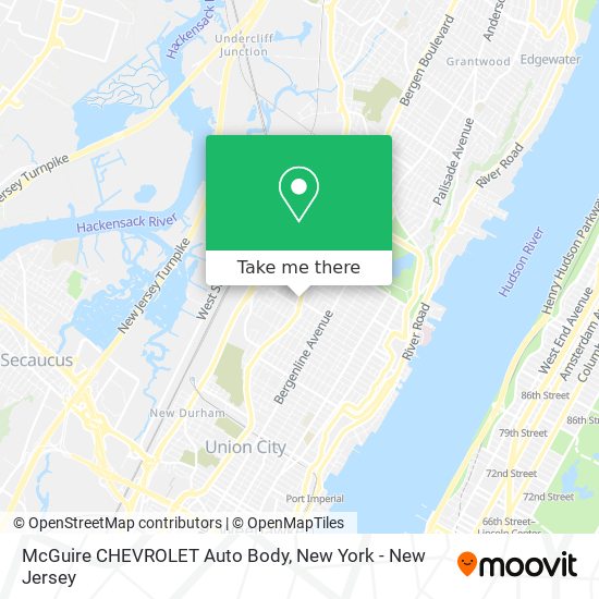 McGuire CHEVROLET Auto Body map