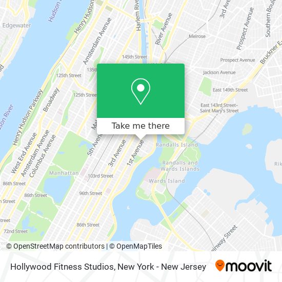 Mapa de Hollywood Fitness Studios