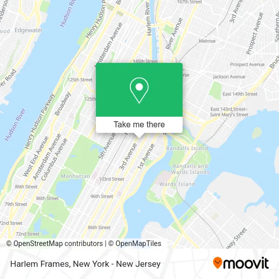 Harlem Frames map