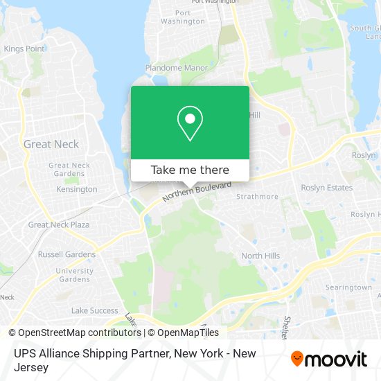 UPS Alliance Shipping Partner map