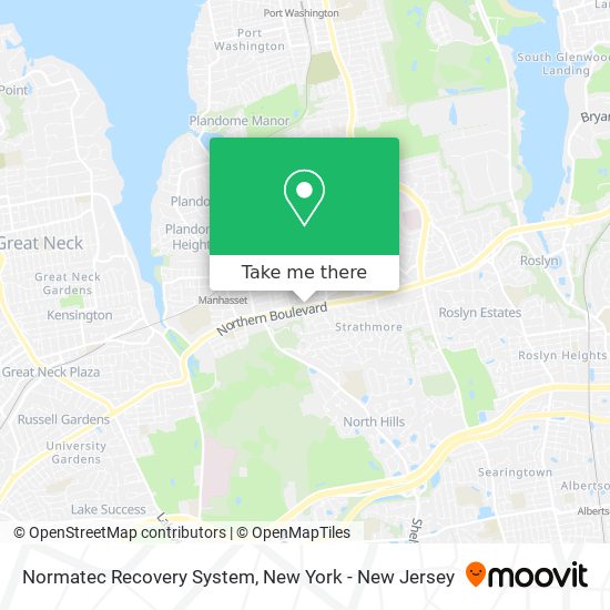 Mapa de Normatec Recovery System