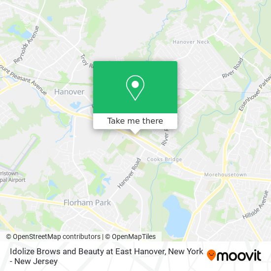 Idolize Brows and Beauty at East Hanover map