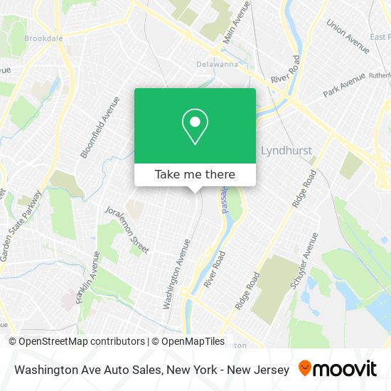Washington Ave Auto Sales map