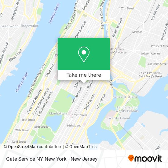 Gate Service NY map