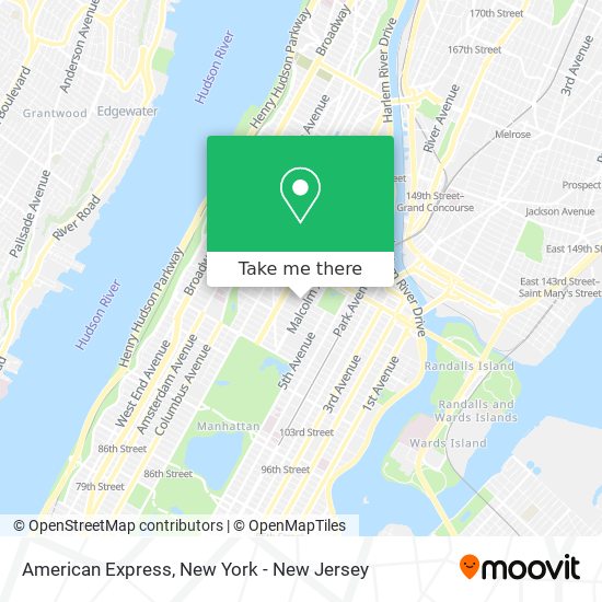 American Express map