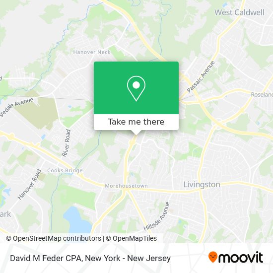 David M Feder CPA map