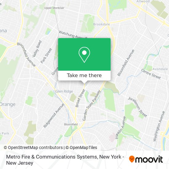 Mapa de Metro Fire & Communications Systems