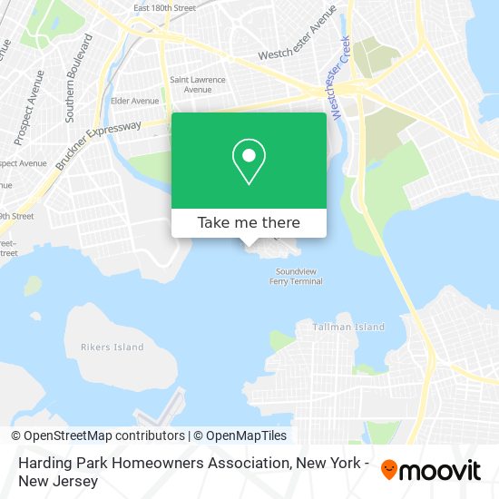 Mapa de Harding Park Homeowners Association