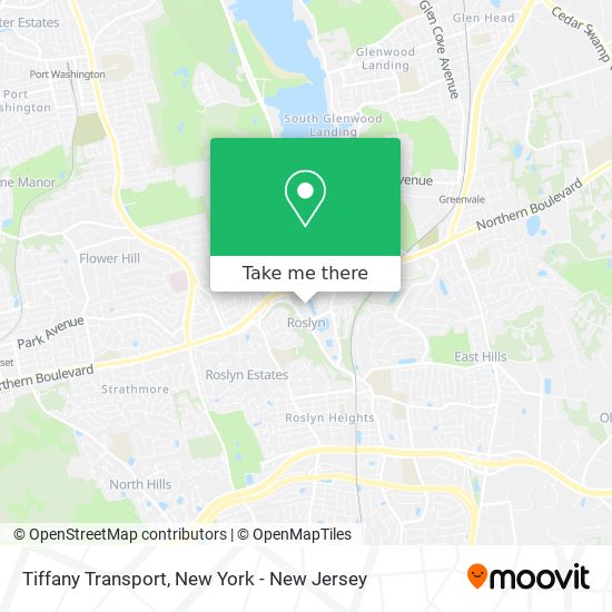 Mapa de Tiffany Transport