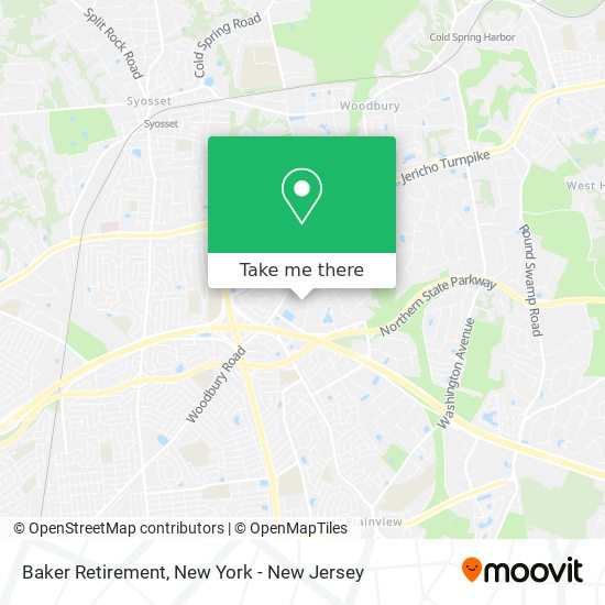 Baker Retirement map